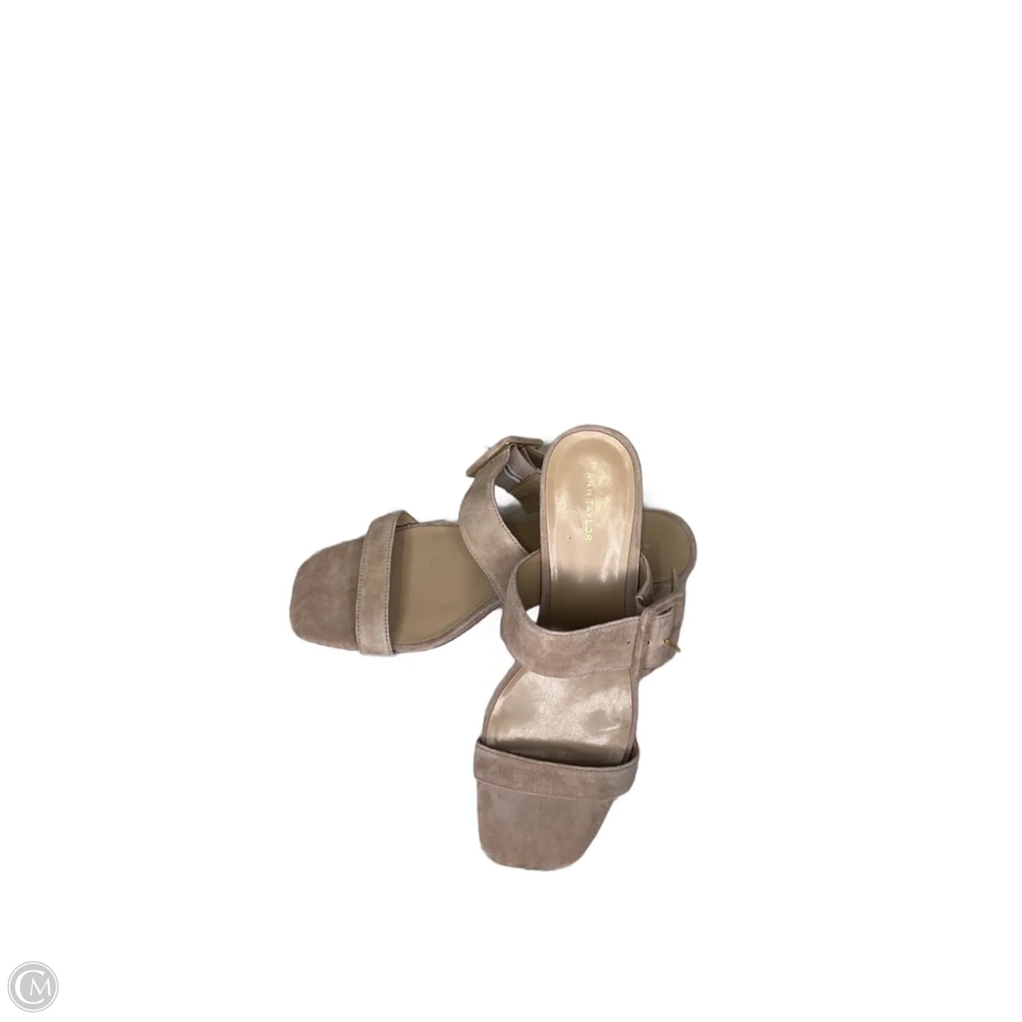 Shoes Heels Block By Ann Taylor In Tan, Size: 8.5