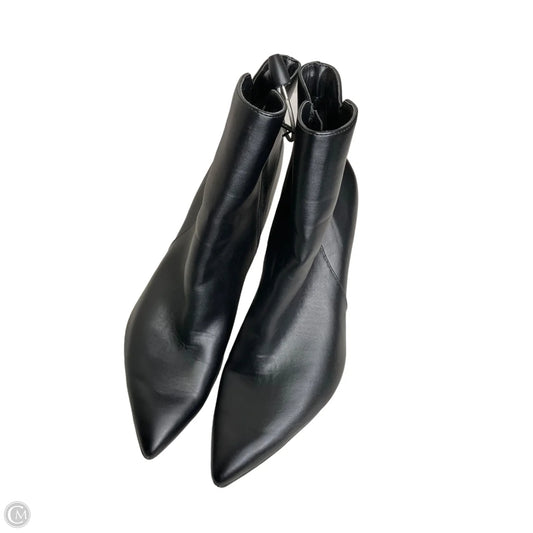 Boots Ankle Heels By Nine West In Black, Size: 11