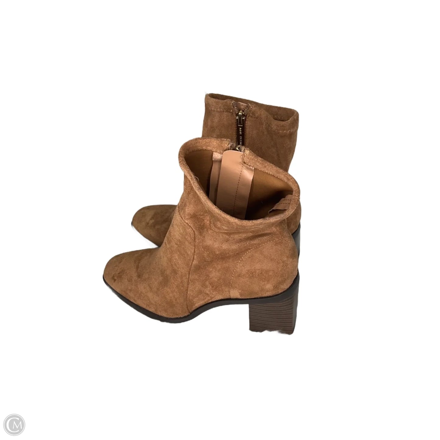 Boots Ankle Heels By Anne Klein In Brown, Size: 8