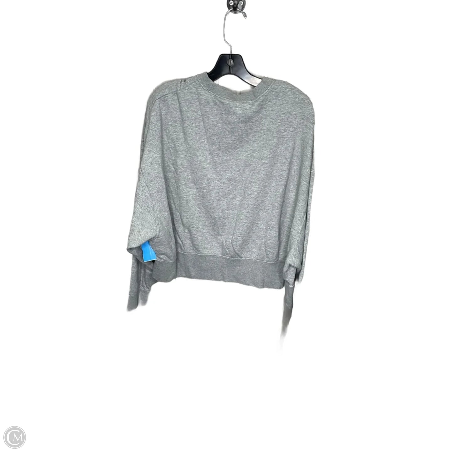 Sweatshirt Crewneck By Nike In Grey, Size: M