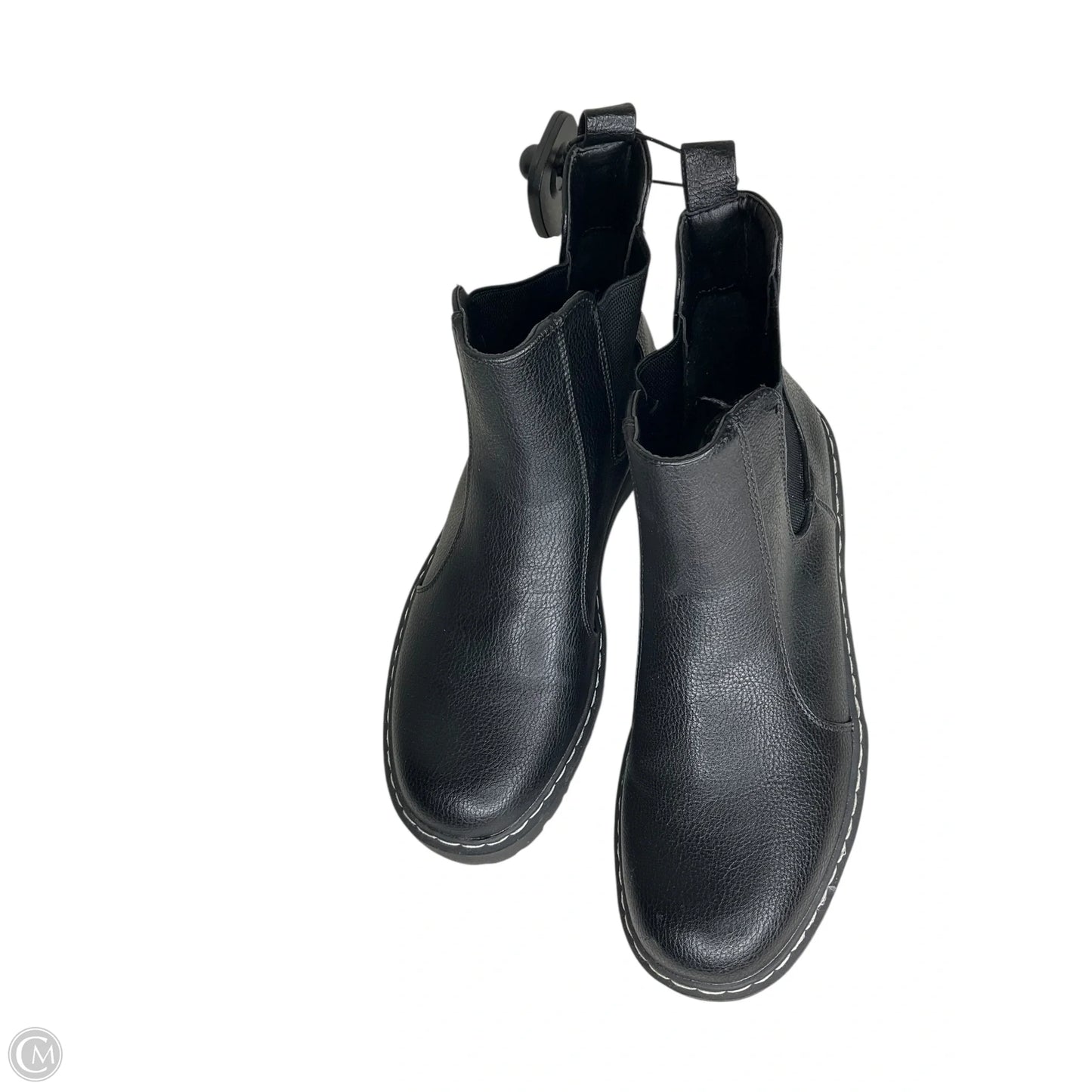 Boots Ankle Flats By Clothes Mentor In Black, Size: 8.5