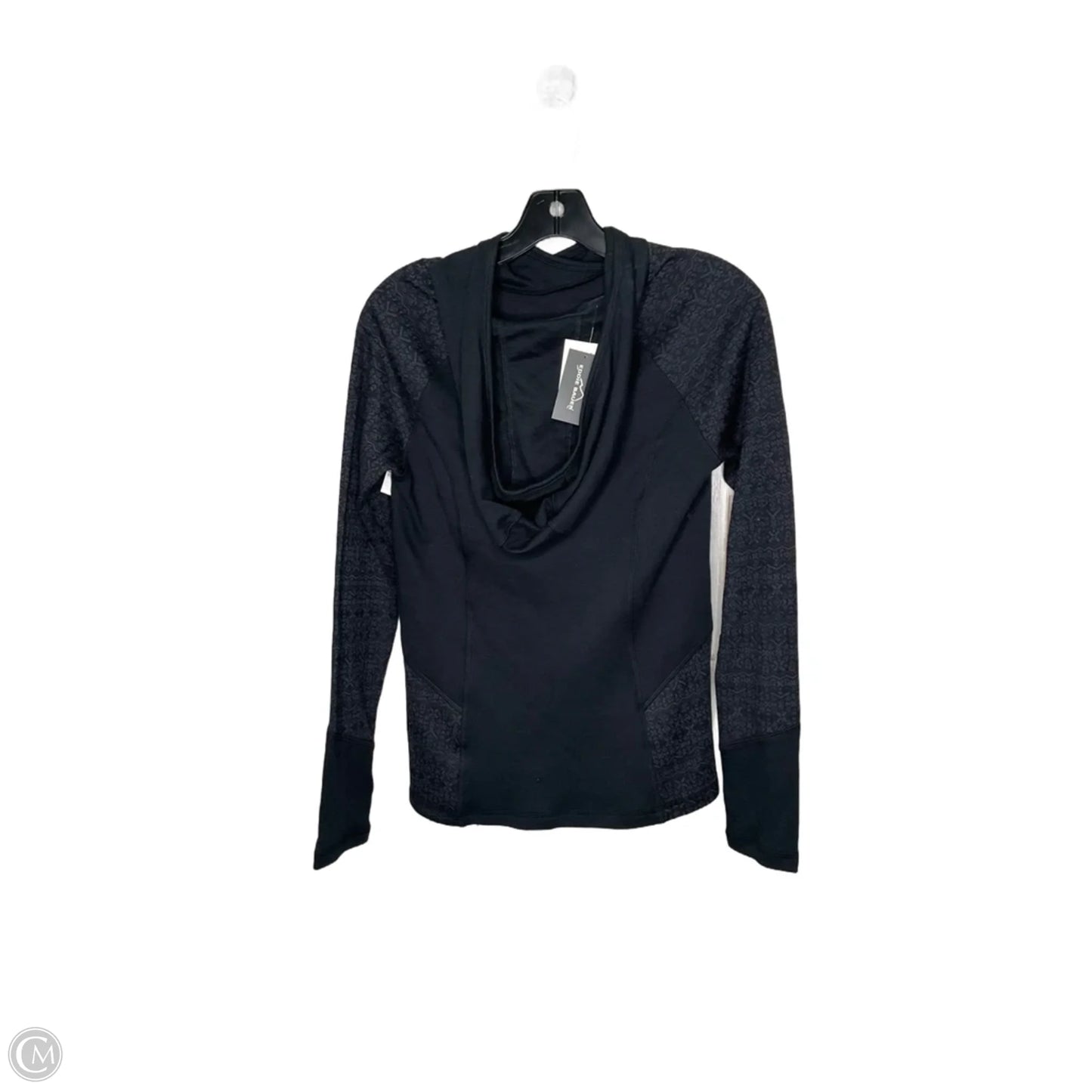 Athletic Top Long Sleeve Hoodie By Eddie Bauer In Black, Size: S