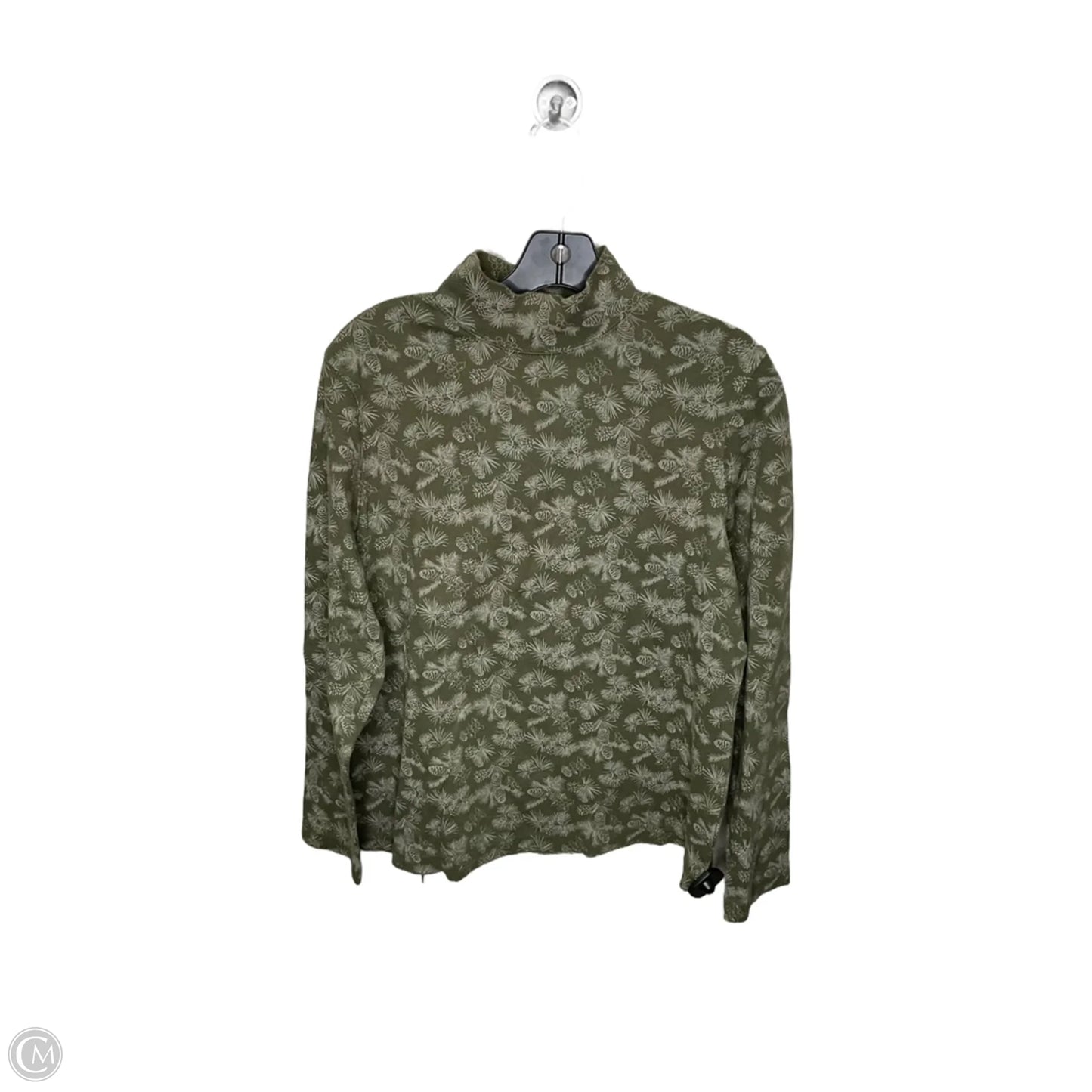 Top Long Sleeve By Croft And Barrow In Green, Size: Xl