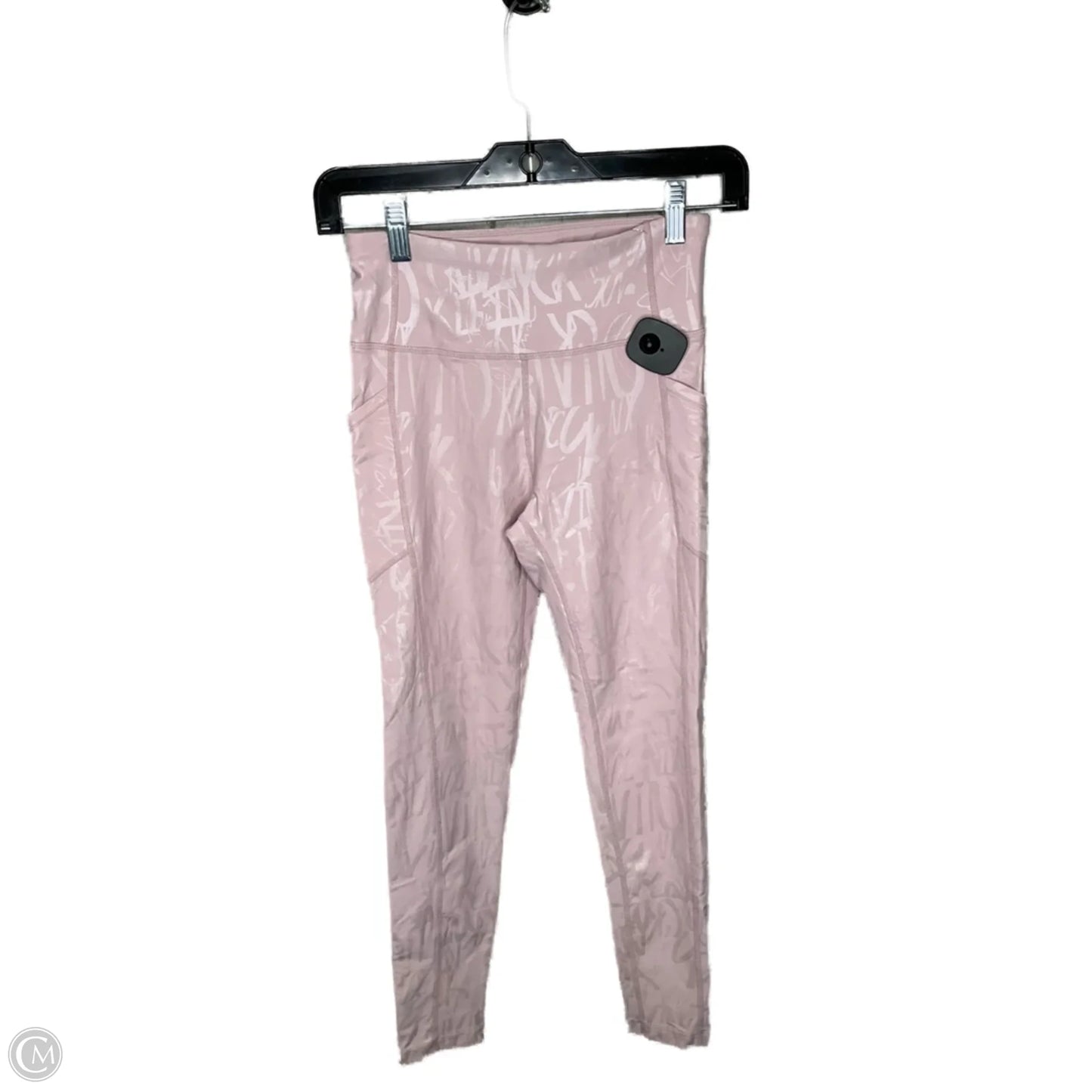 Athletic Leggings By Calvin Klein In Pink, Size: S