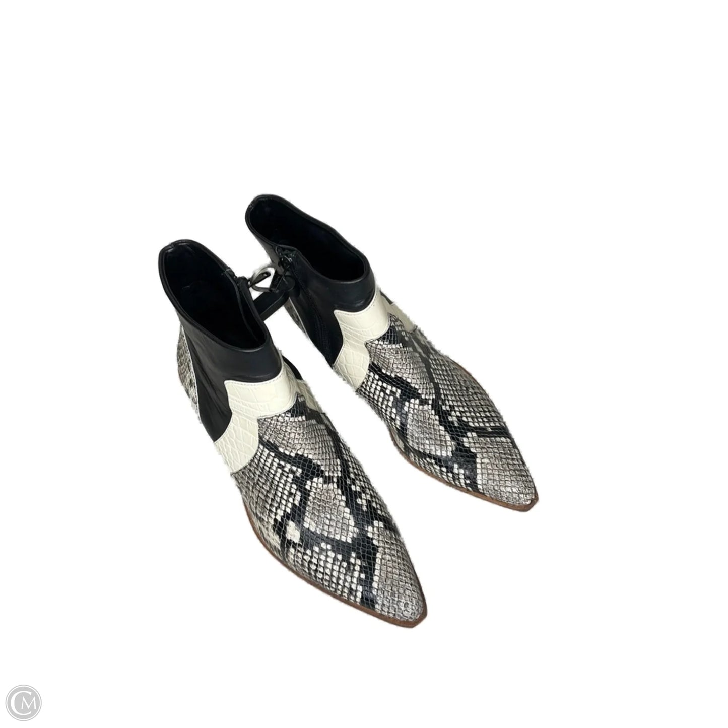 Boots Ankle Heels By Gianni Bini In Animal Print, Size: 9