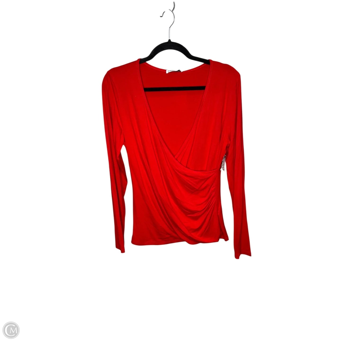 Top Long Sleeve By Mangopop In Red, Size: Xl