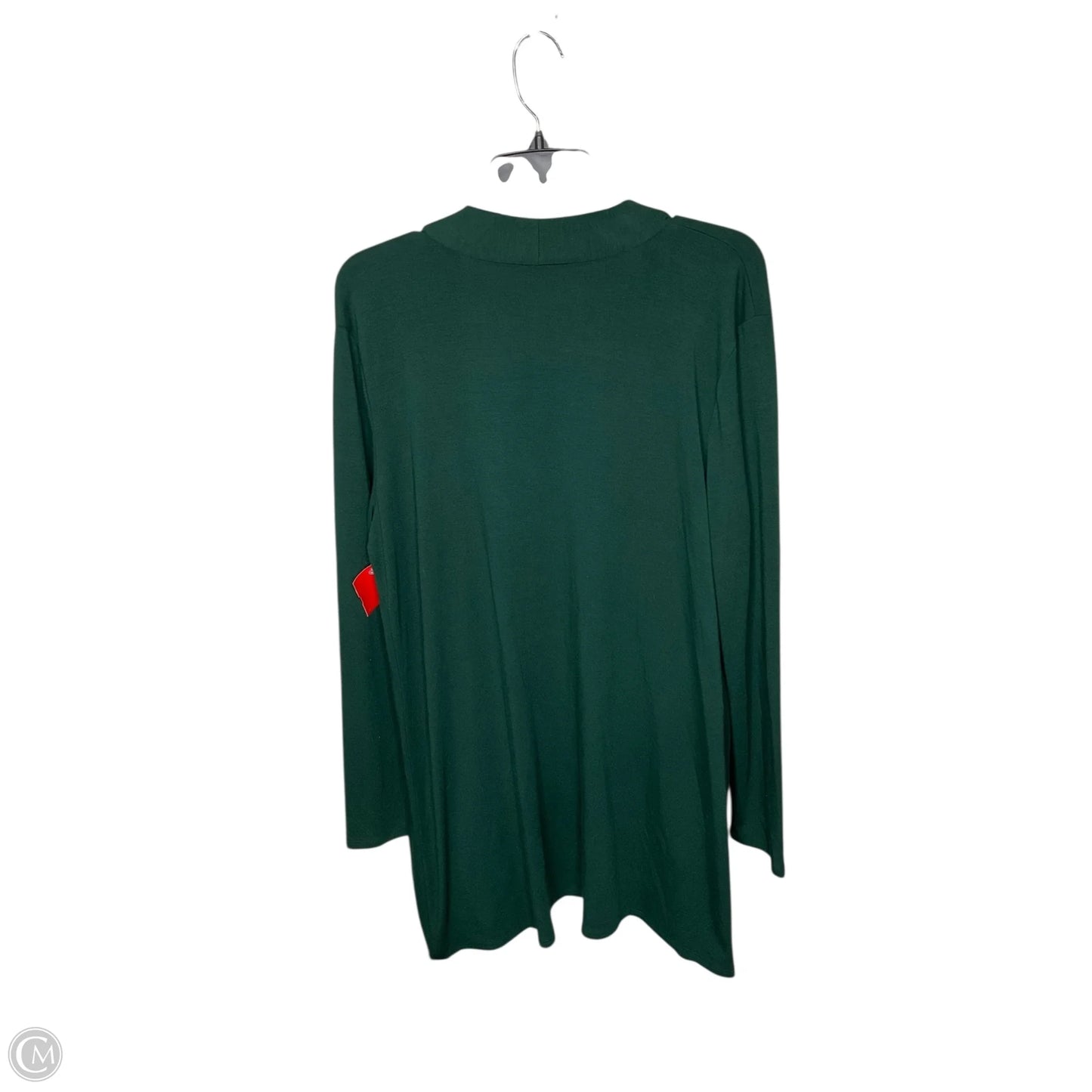 Cardigan By Zenana In Green, Size: 1x