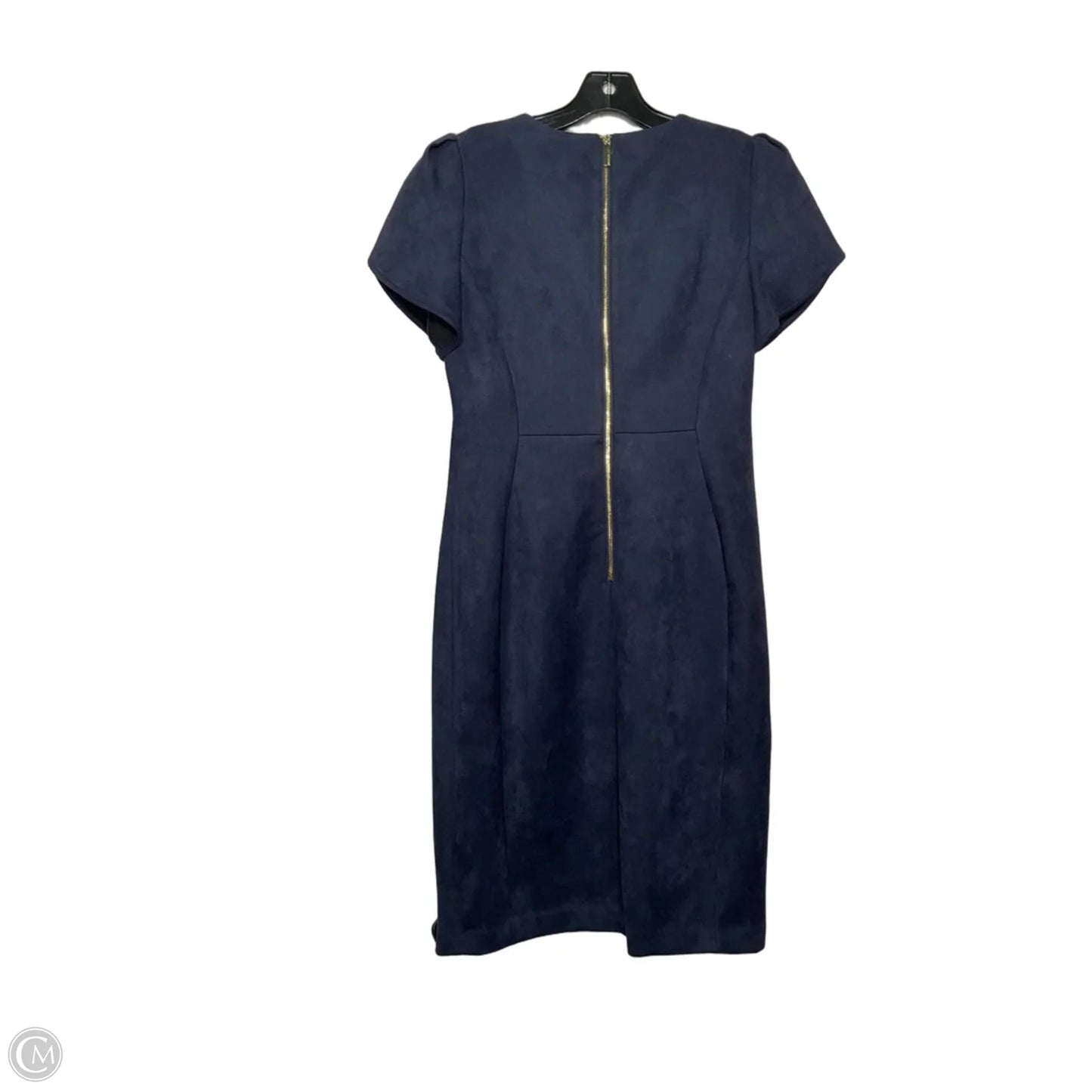 Dress Casual Midi By Calvin Klein In Navy, Size: M