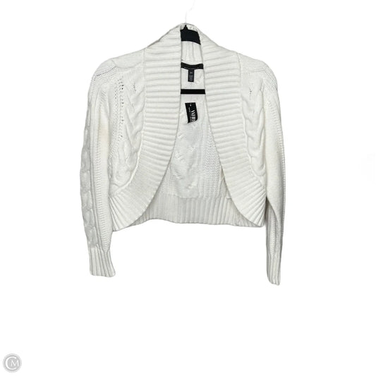 Cardigan By White House Black Market In White, Size: Xs