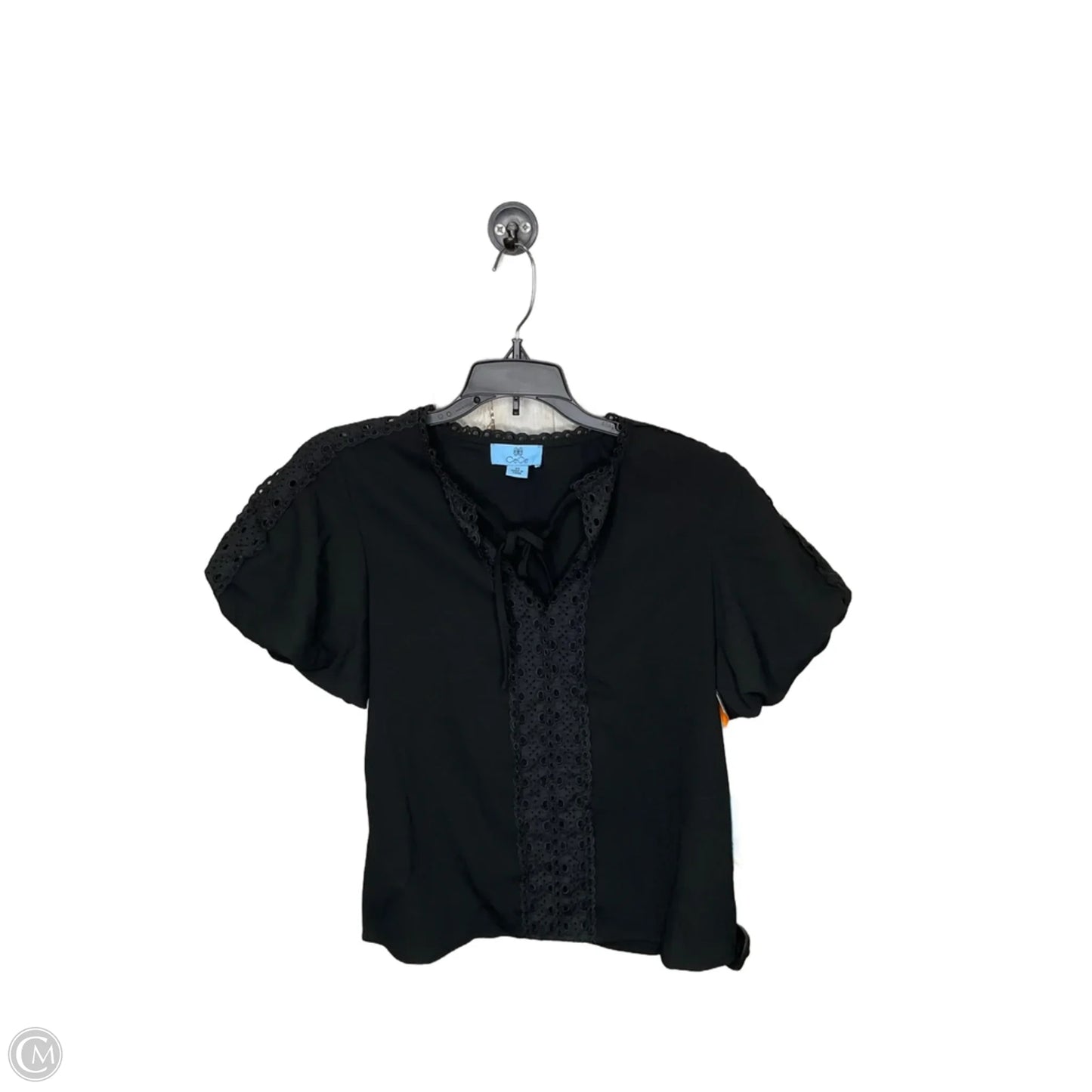 Top Short Sleeve By Cece In Black, Size: Xs