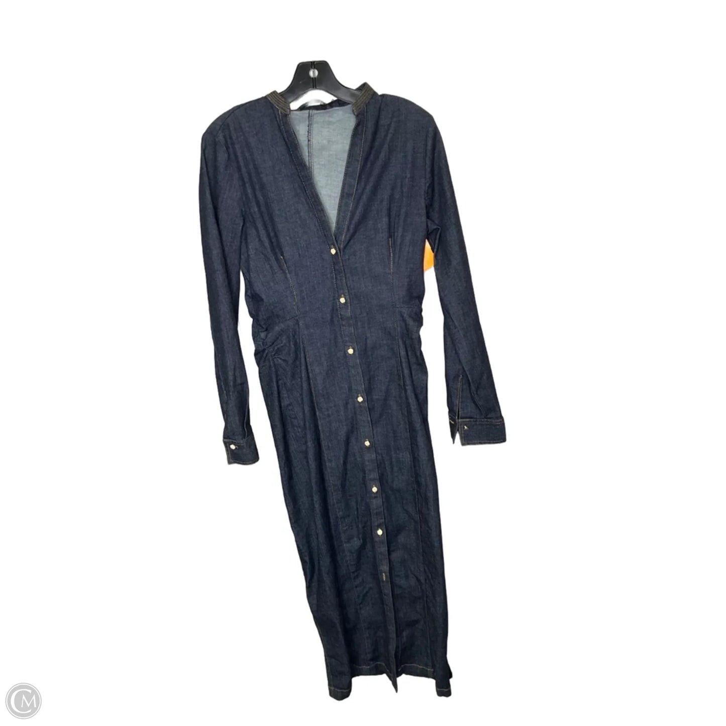 Dress Casual Maxi By Zara In Blue Denim, Size: L