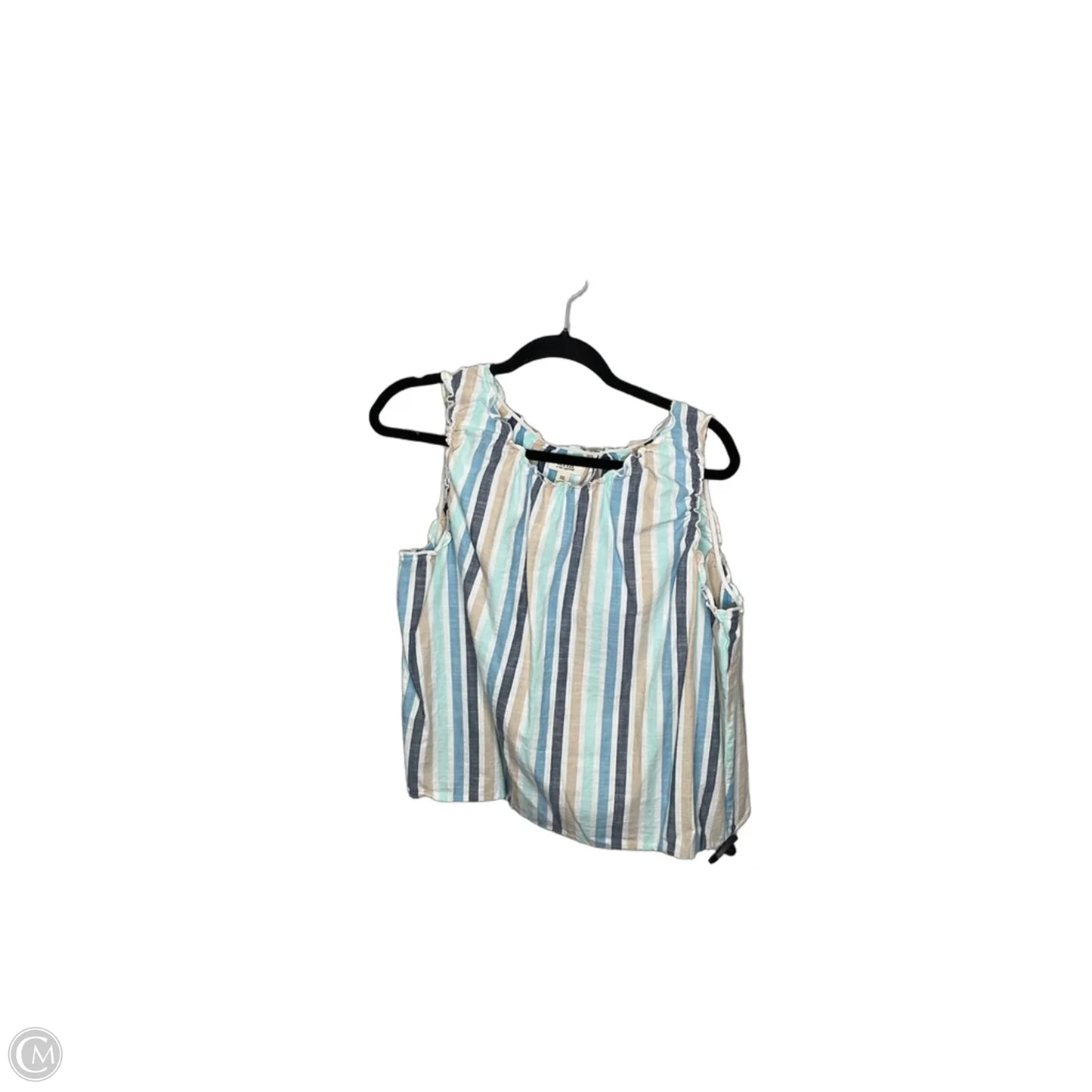 Top Sleeveless By Ana In Striped Pattern, Size: 2x