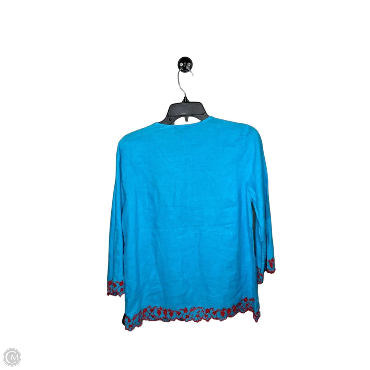 Top 3/4 Sleeve By J. Crew In Blue, Size: Xs