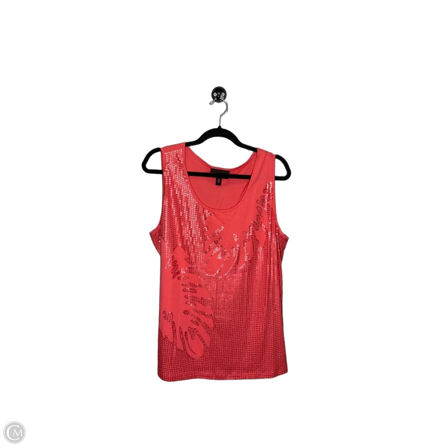 Top Sleeveless By Dana Buchman In Pink, Size: 1x