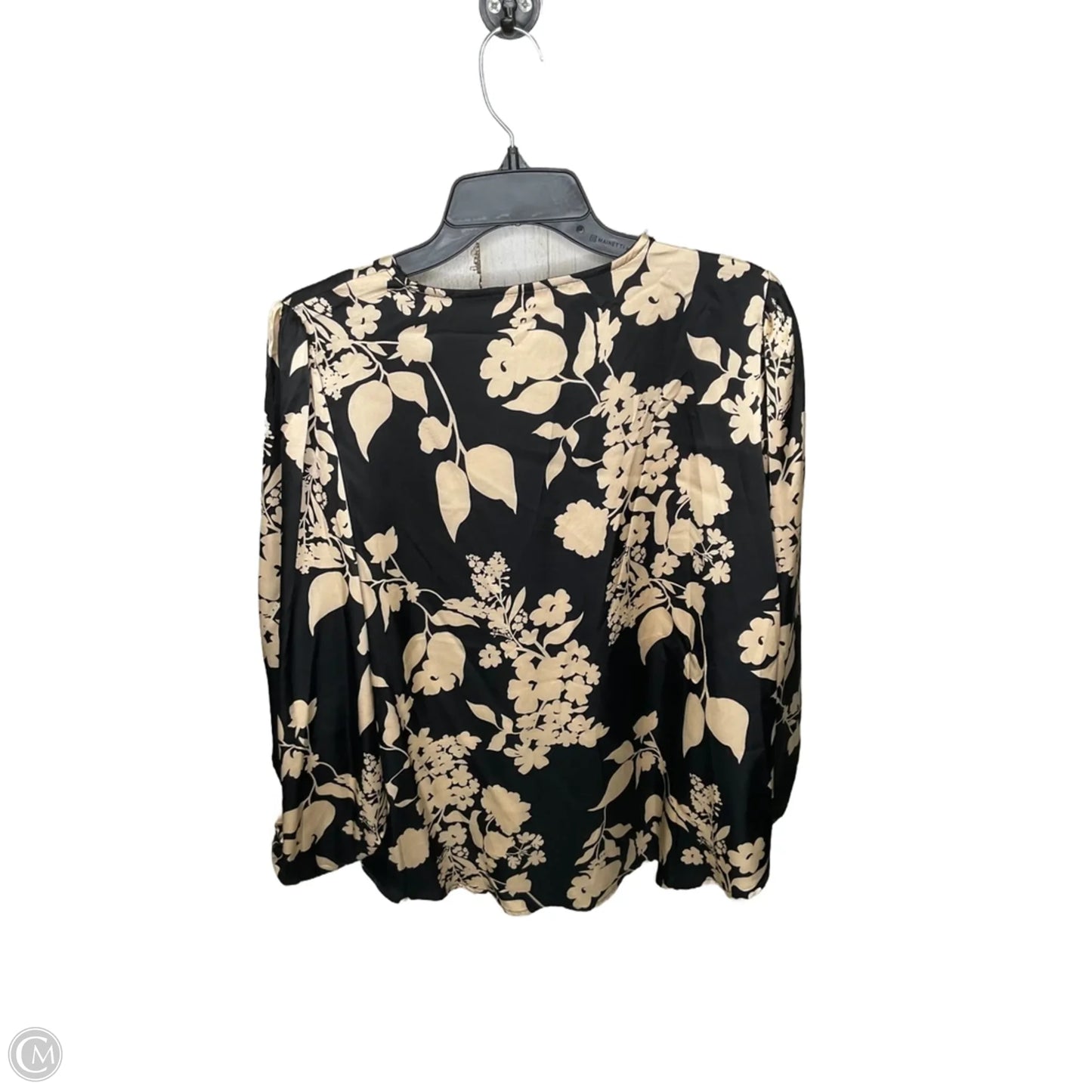 Top Long Sleeve By Jess Lea In Black & Cream, Size: Xl
