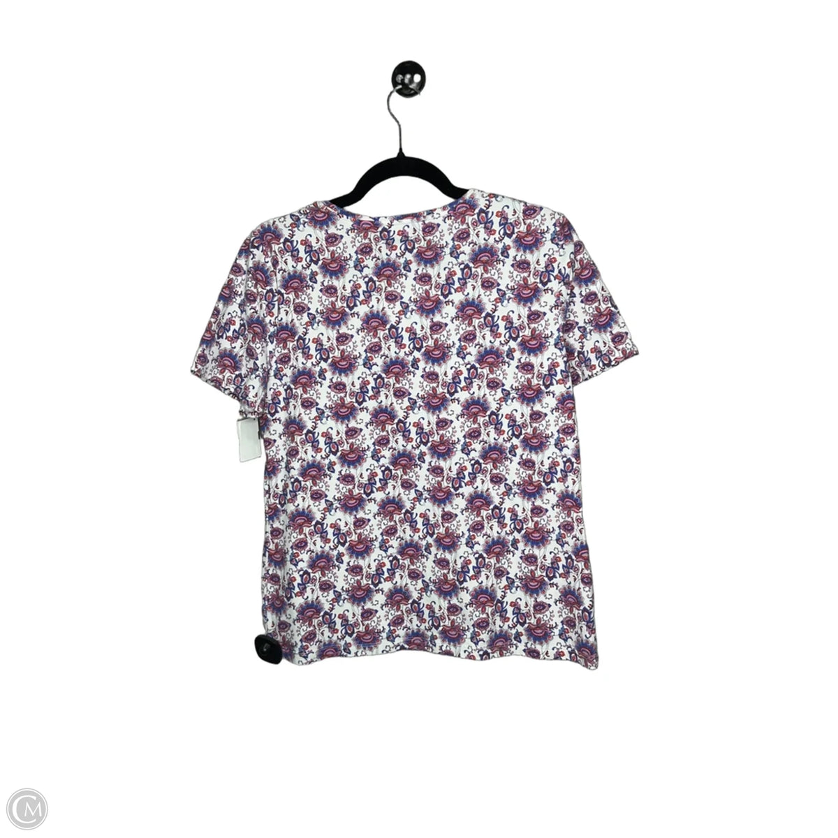 Top Short Sleeve By Talbots In Blue & Red, Size: Lp