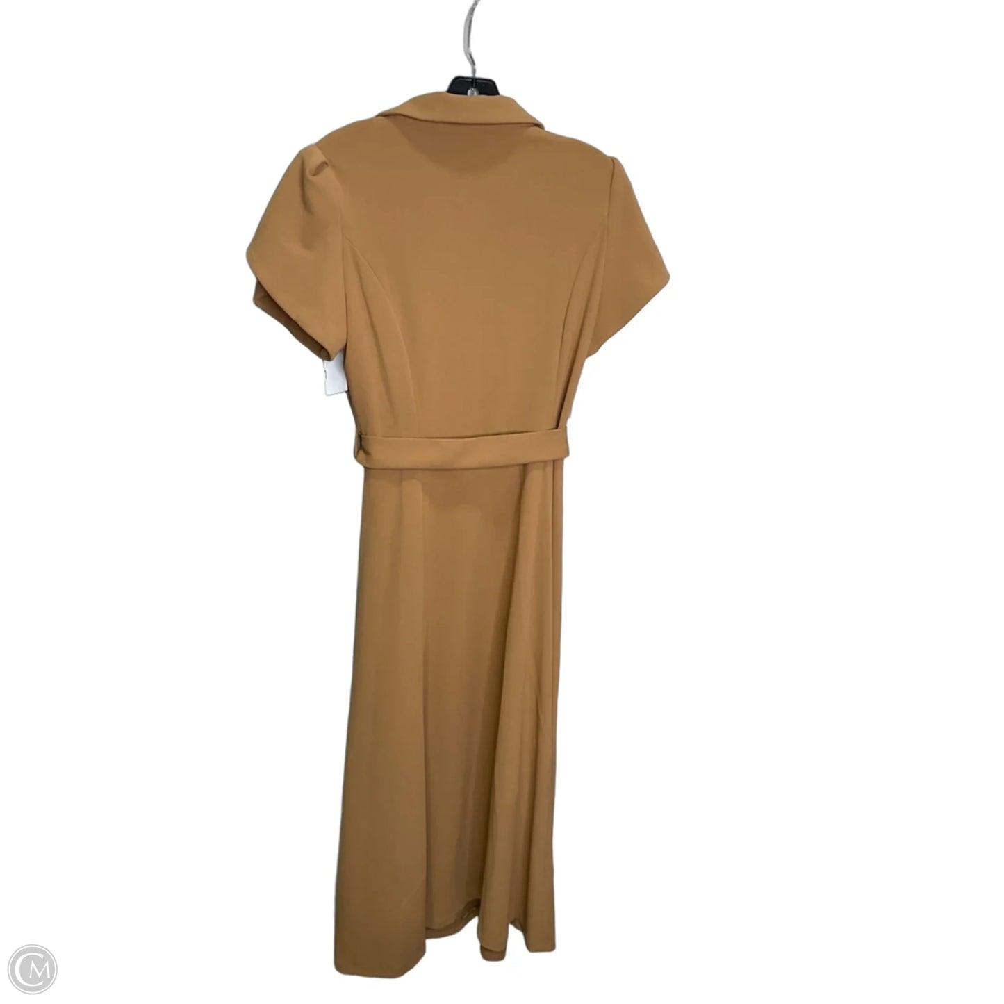 Dress Casual Midi By Calvin Klein In Brown, Size: M
