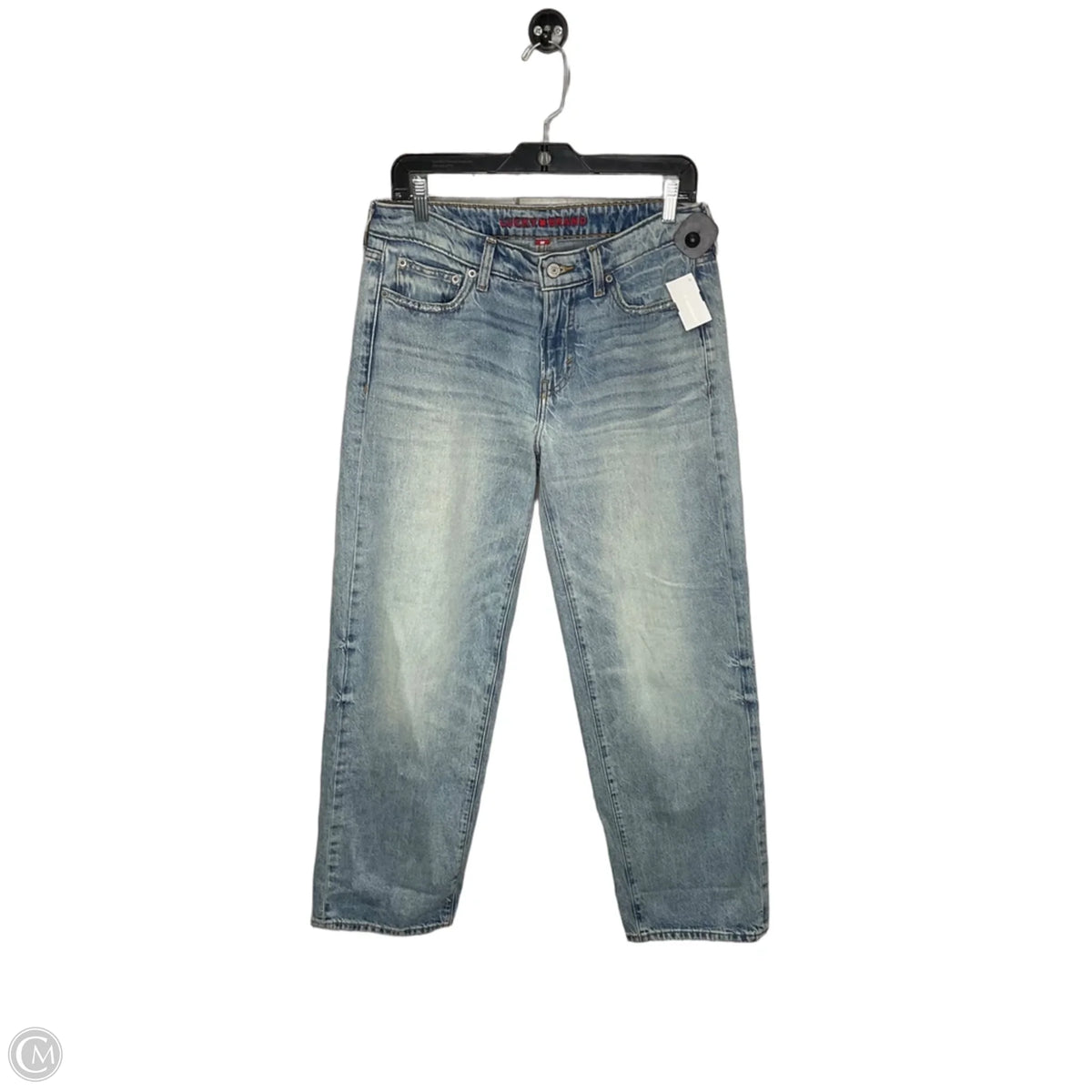 Jeans Straight By Lucky Brand In Blue Denim, Size: 4