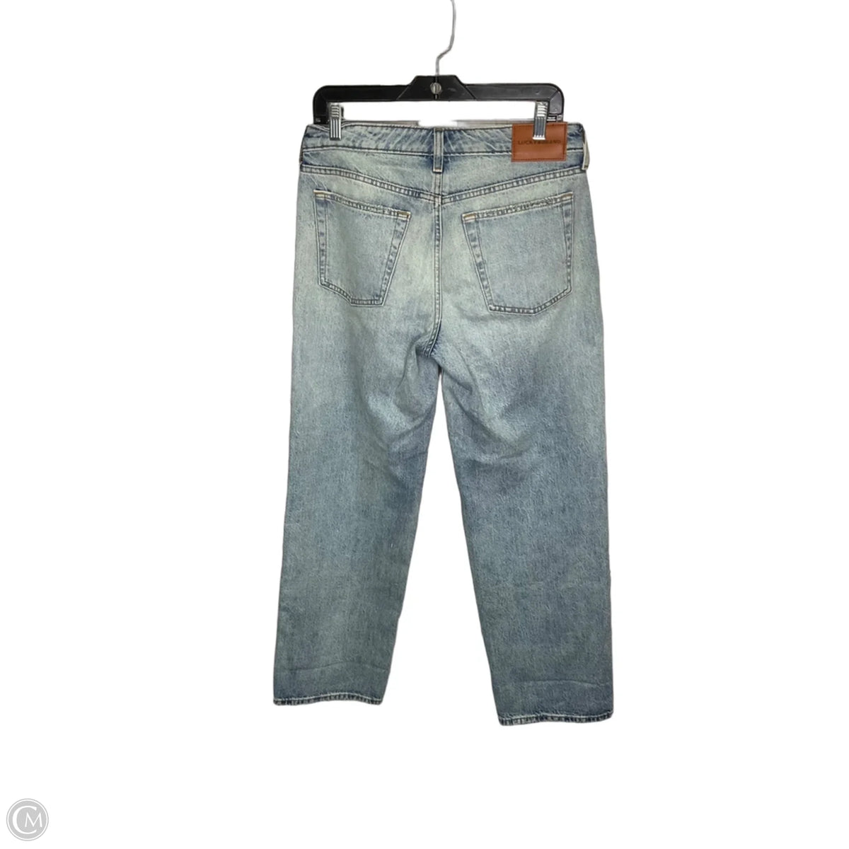 Jeans Straight By Lucky Brand In Blue Denim, Size: 4