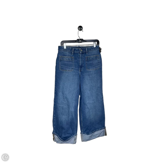 Jeans Cropped By Free Assembly In Blue Denim, Size: 10