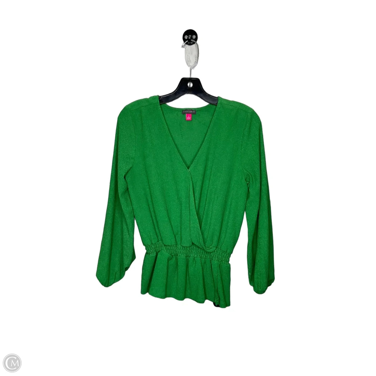 Top 3/4 Sleeve By Vince Camuto In Green, Size: S