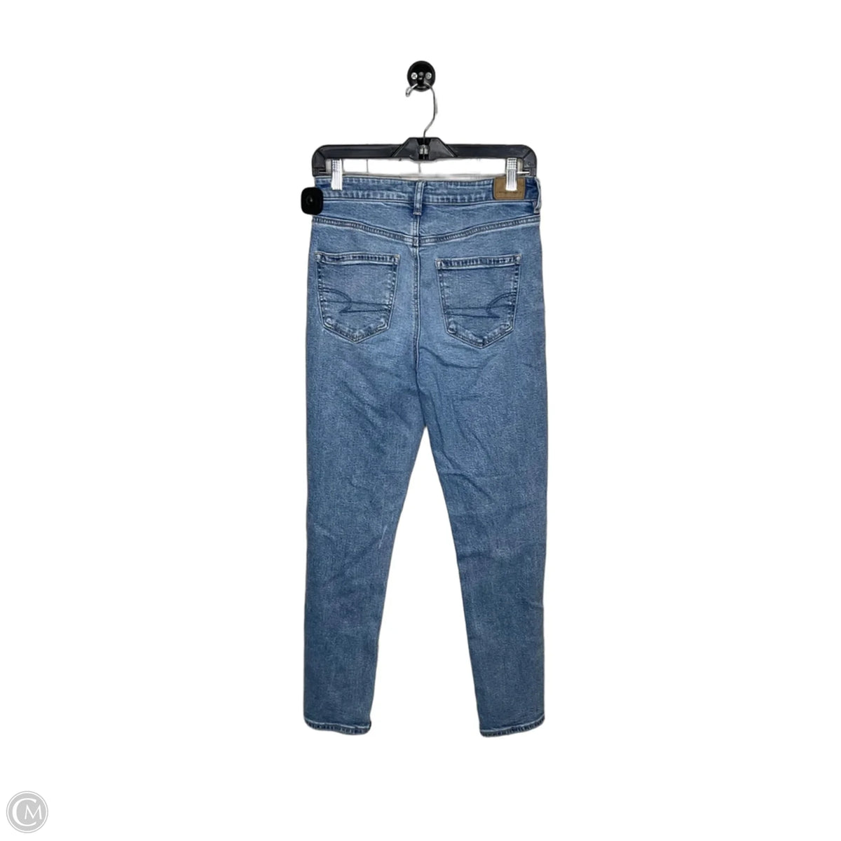 Jeans Straight By American Eagle In Blue Denim, Size: 4