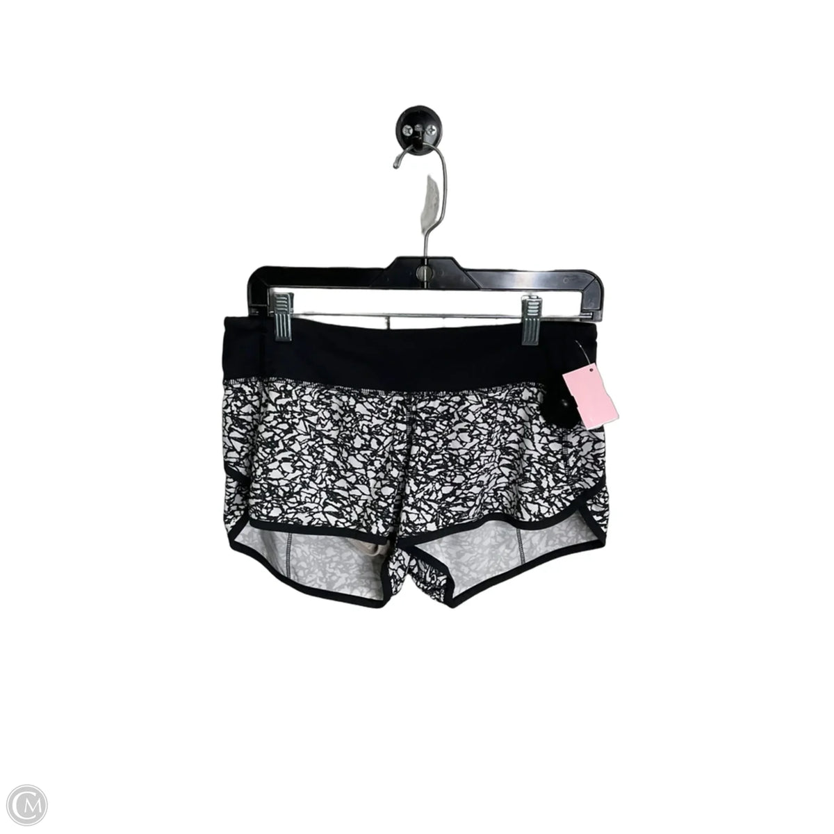 Athletic Shorts By Lululemon In Black & White, Size: 6