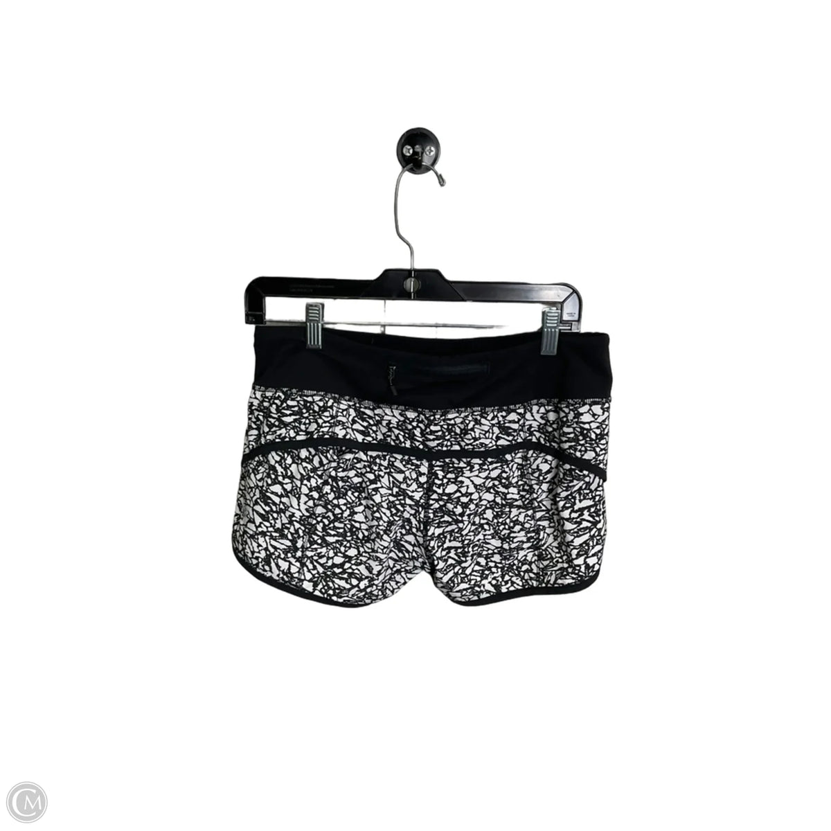 Athletic Shorts By Lululemon In Black & White, Size: 6