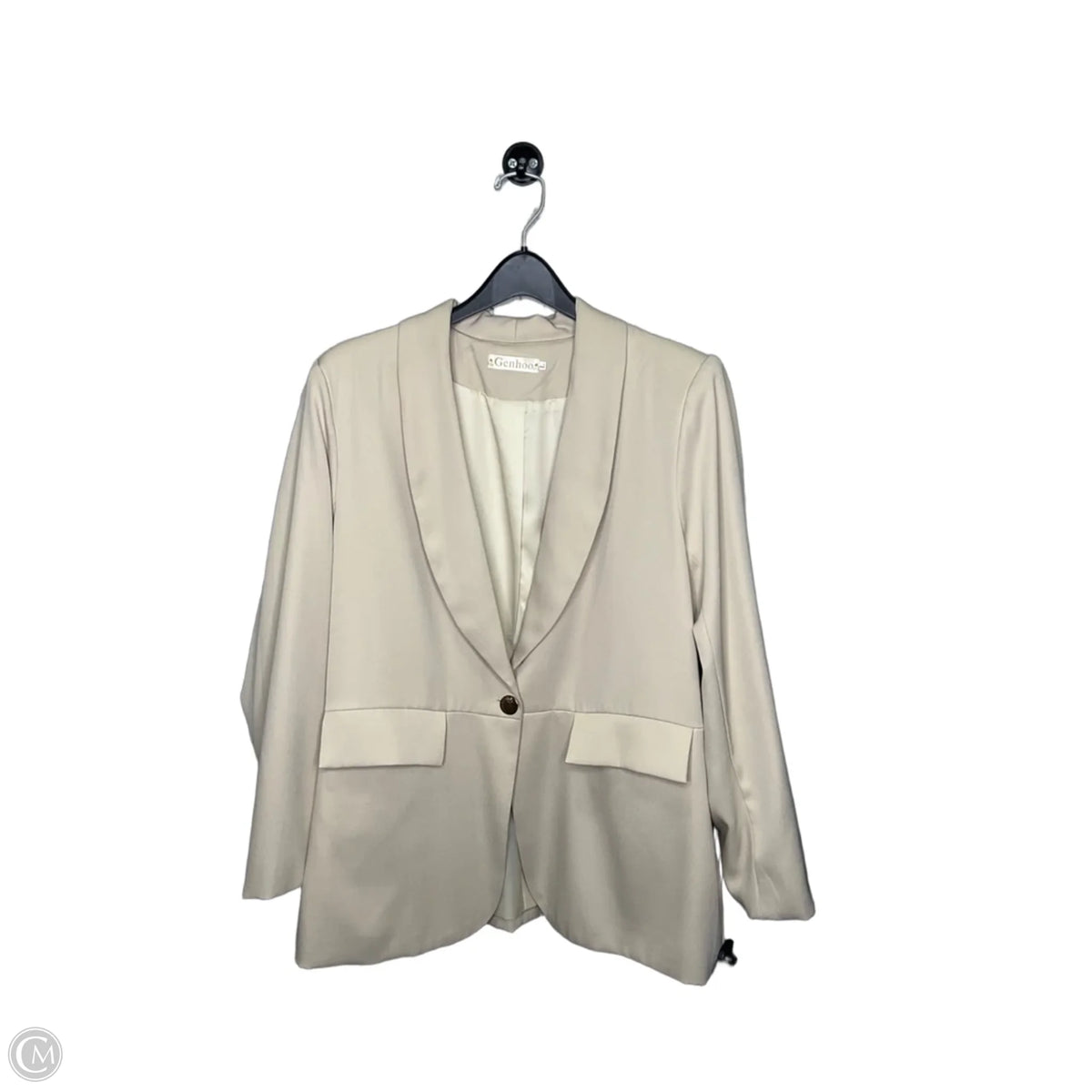 Blazer By Clothes Mentor In Beige, Size: L