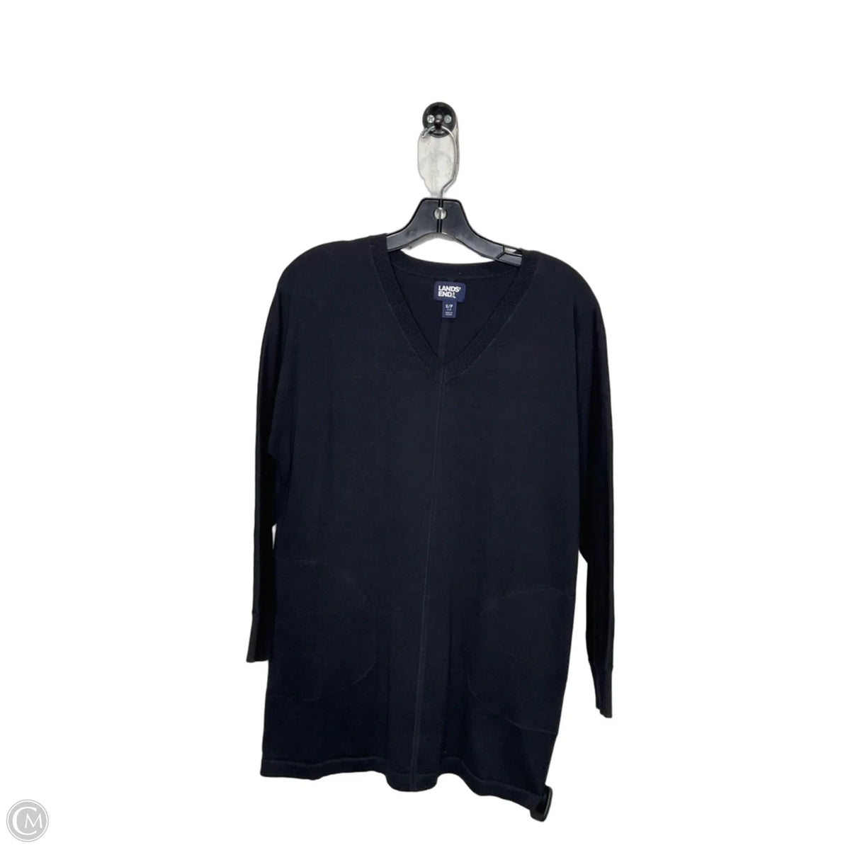 Tunic 3/4 Sleeve By Lands End In Black, Size: S