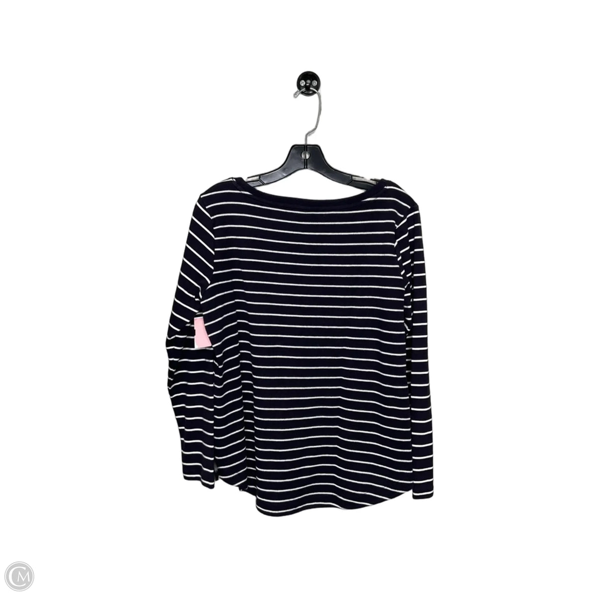 Top Long Sleeve By Lands End In Striped Pattern, Size: M