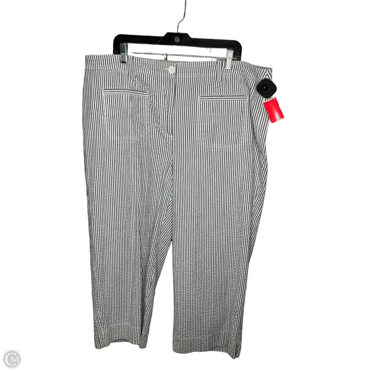 Pants Wide Leg By Talbots In Striped Pattern, Size: 20