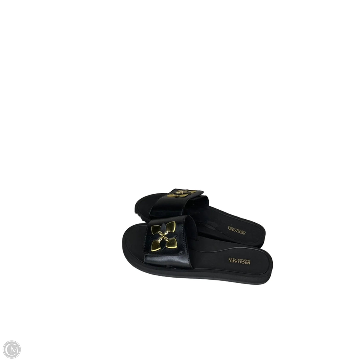 Sandals Flats By Michael By Michael Kors In Black, Size: 8