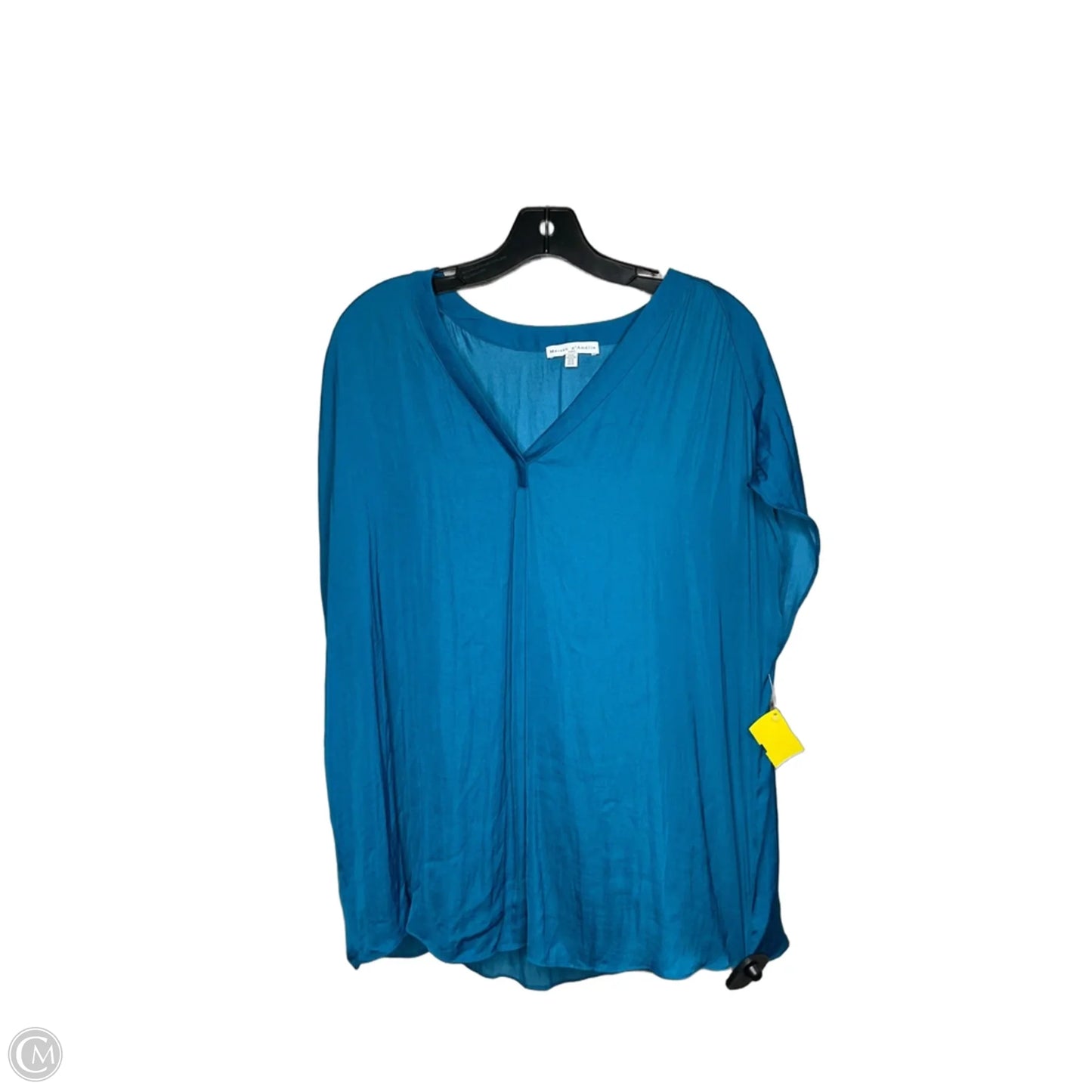 Top Short Sleeve By Maison Damelie In Blue, Size: Xl