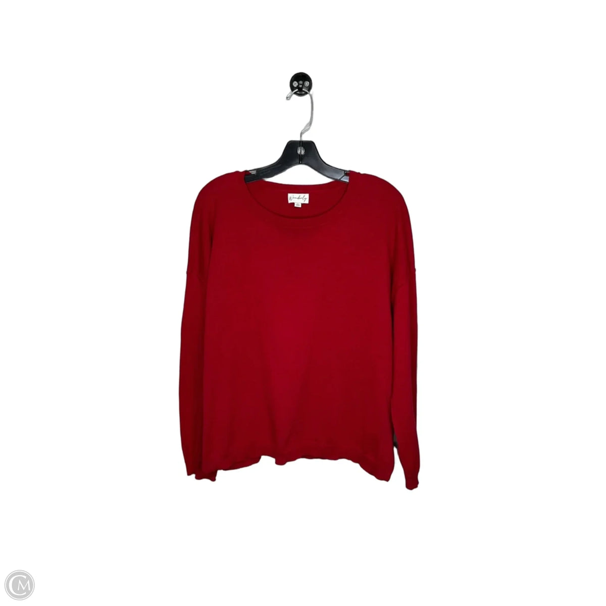 Top Long Sleeve By Wonderly In Red, Size: Xl
