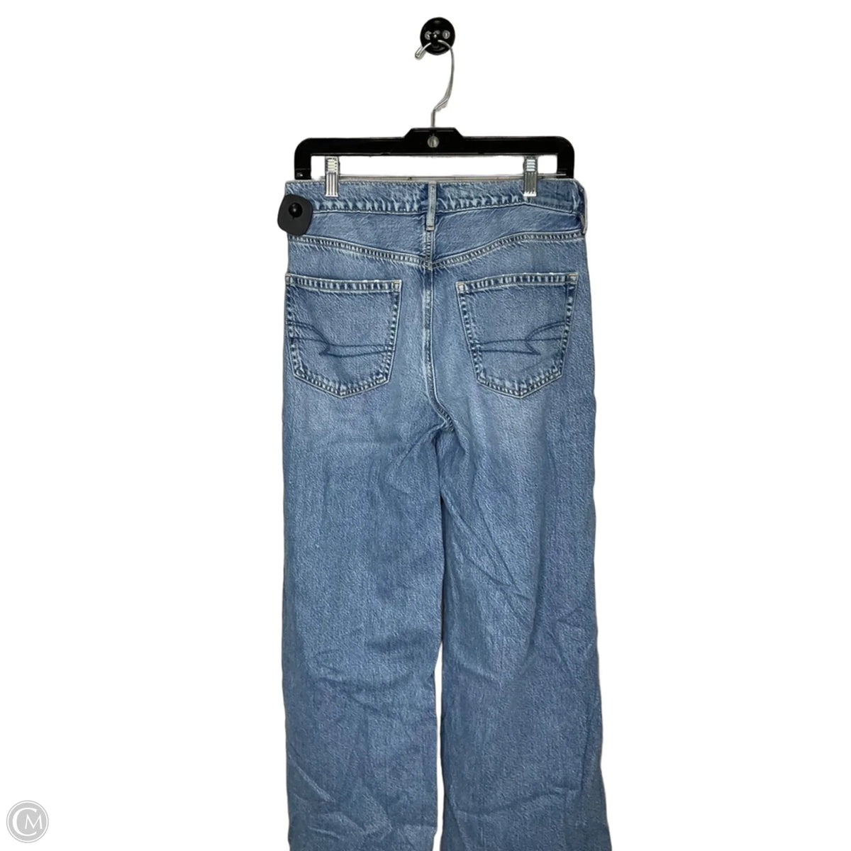 Jeans Wide Leg By American Eagle In Blue Denim, Size: 6