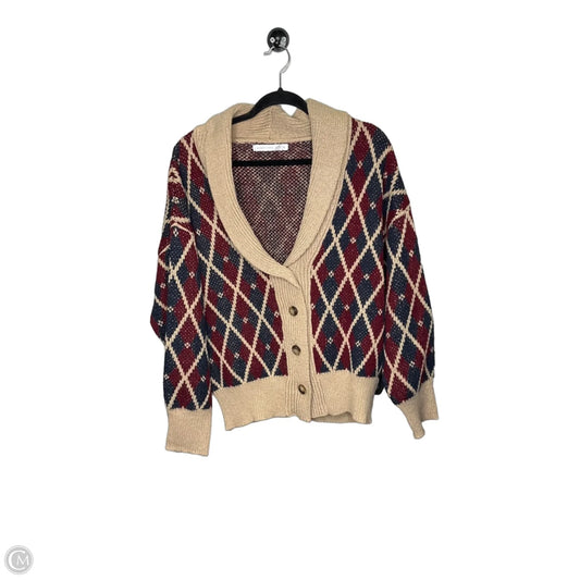 Cardigan By Altard State In Blue & Red, Size: S