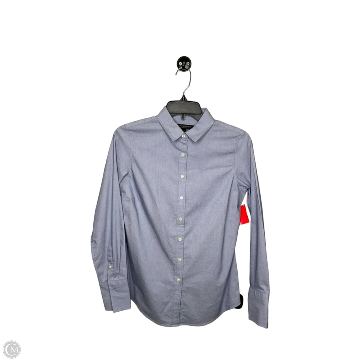 Top Long Sleeve By Banana Republic In Blue, Size: 2
