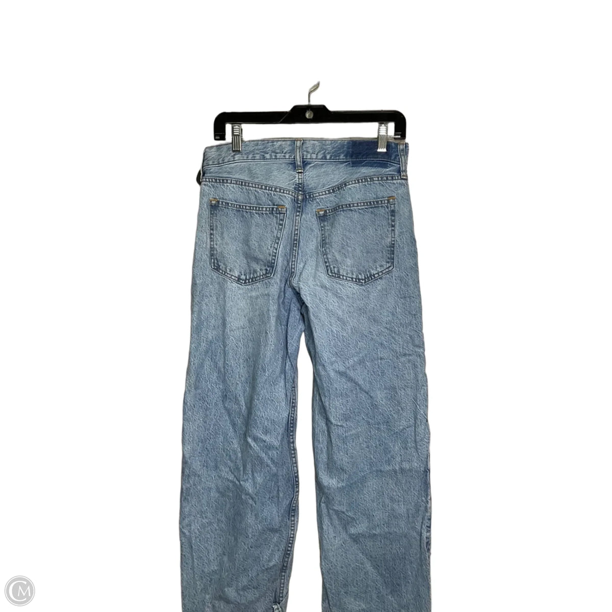 Jeans Wide Leg By Abercrombie And Fitch In Blue Denim, Size: 2