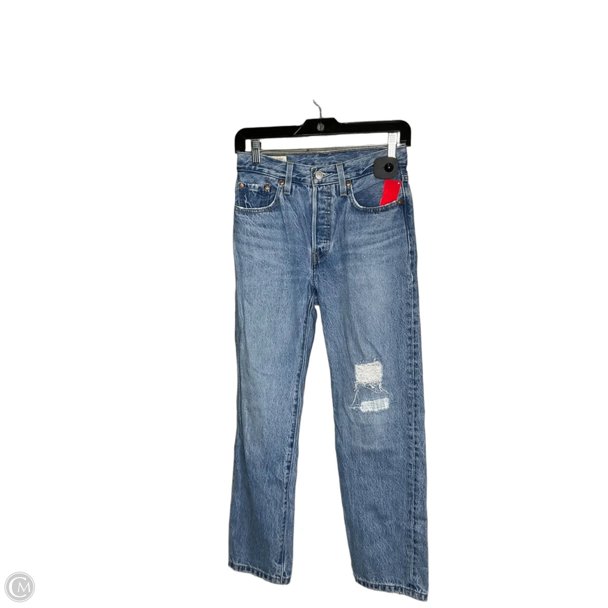 Jeans Straight By Levis In Blue Denim, Size: 0