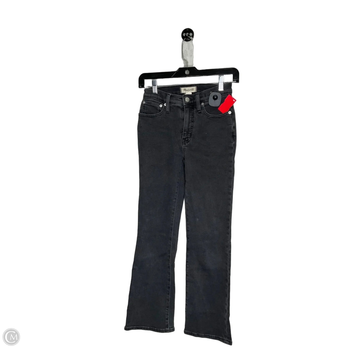 Jeans Flared By Madewell In Black Denim, Size: 0