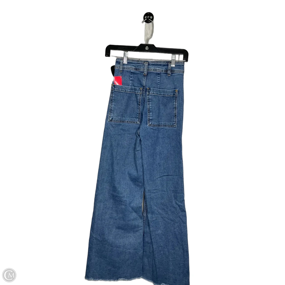 Jeans Wide Leg By Zara In Blue Denim, Size: 0