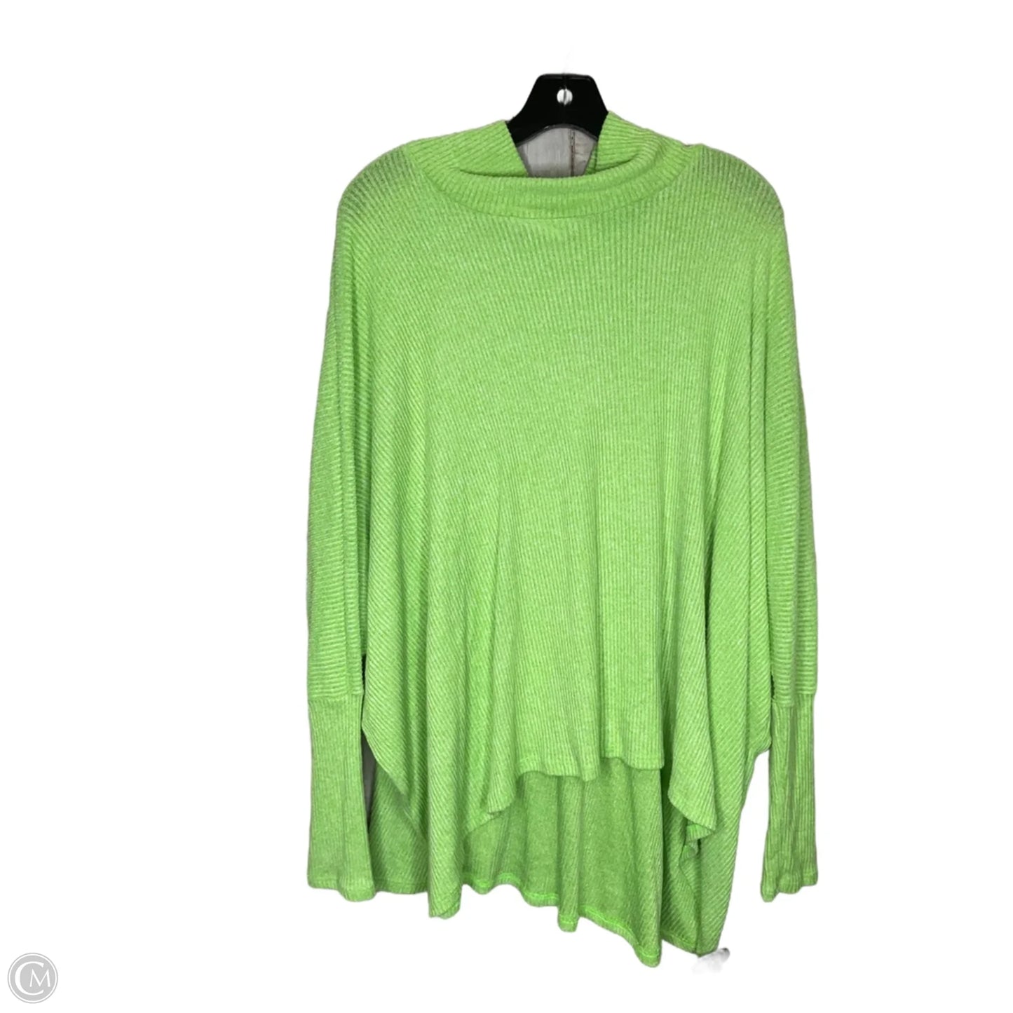 Top Long Sleeve By Self Contrast In Green, Size: M