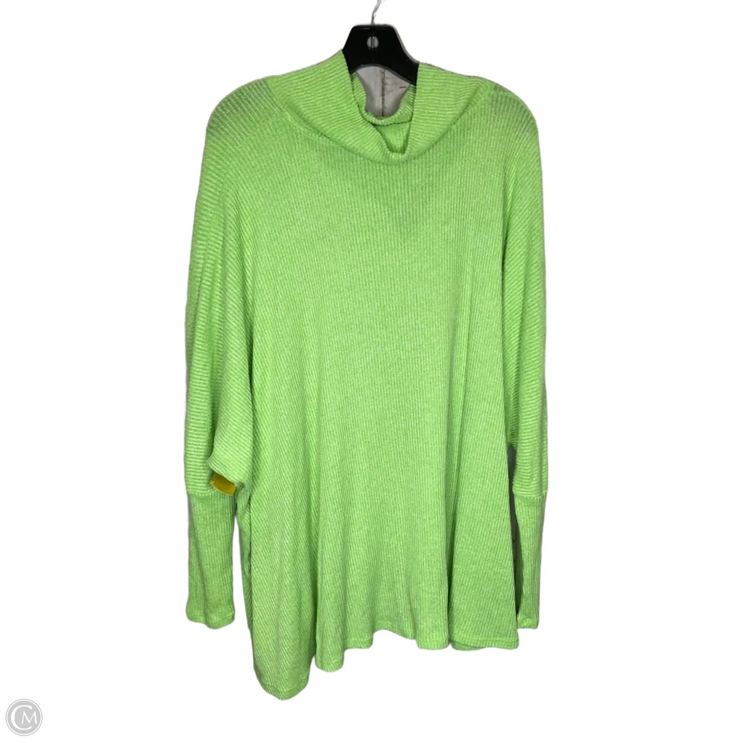 Top Long Sleeve By Self Contrast In Green, Size: M