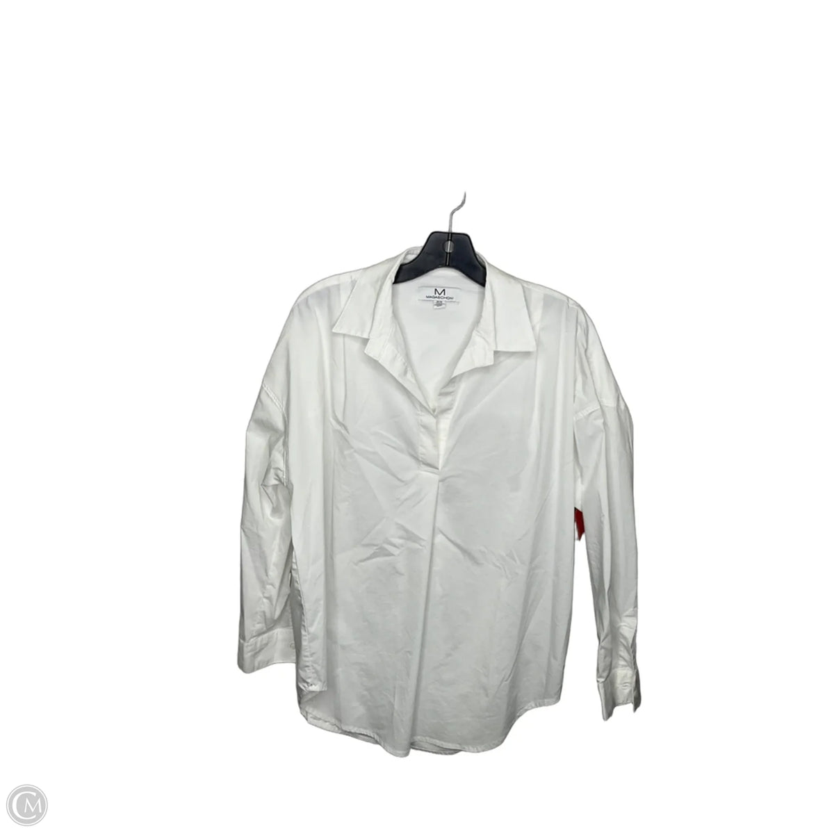 Top Long Sleeve By Magaschoni In White, Size: M