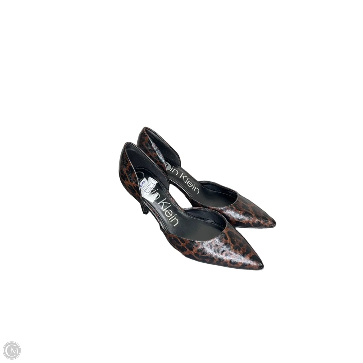Shoes Heels Stiletto By Calvin Klein In Animal Print, Size: 9.5