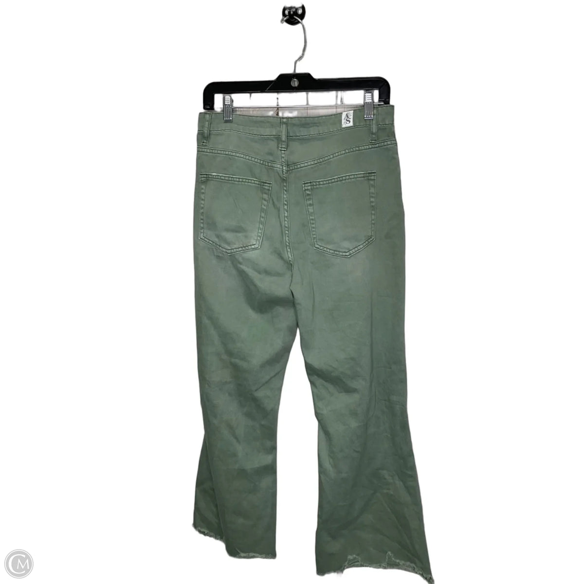 Jeans Wide Leg By Altard State In Green Denim, Size: 6
