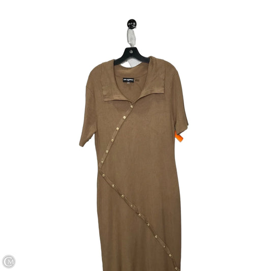 Dress Designer By Karl Lagerfeld In Brown, Size: Xl