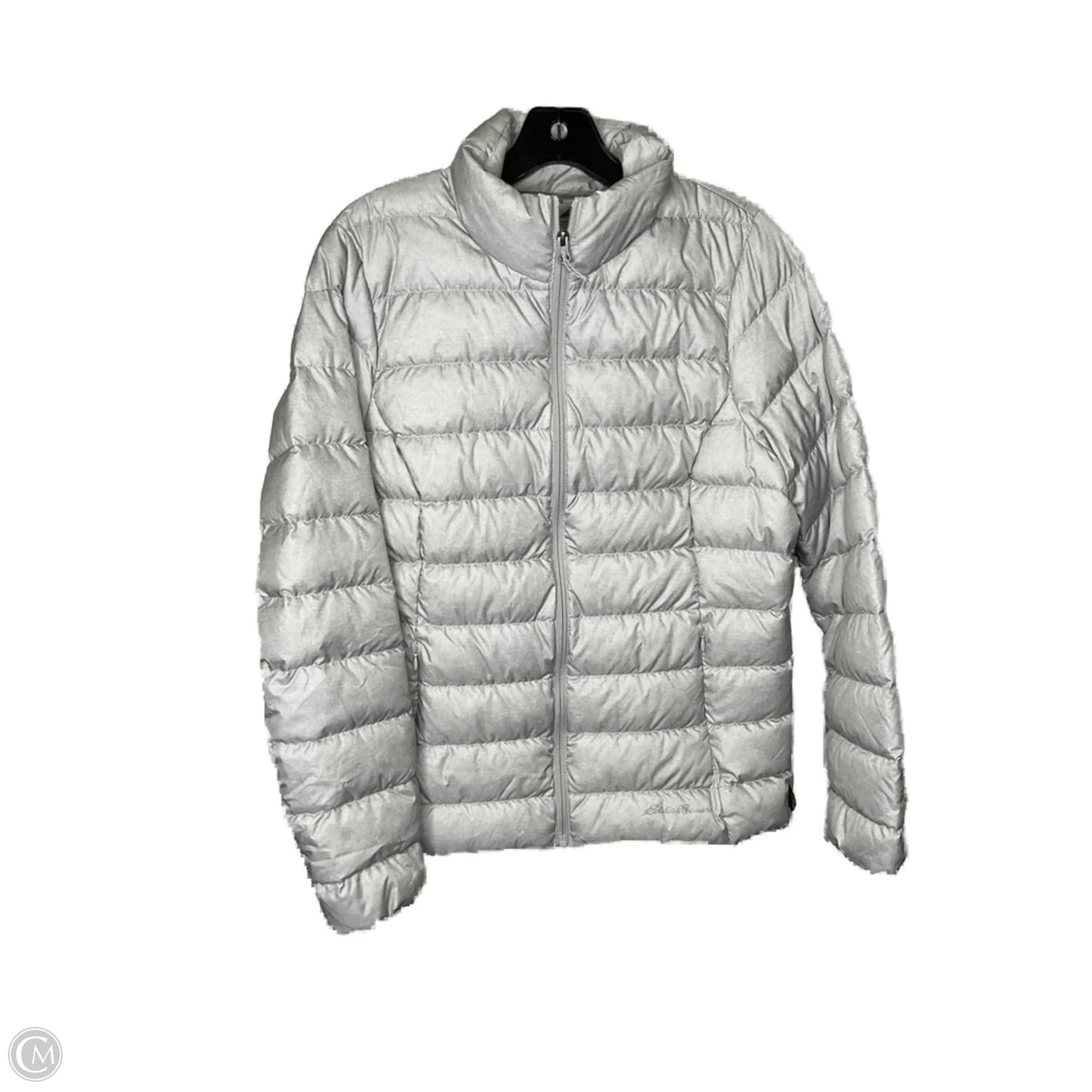 Jacket Puffer & Quilted By Eddie Bauer In Grey, Size: M
