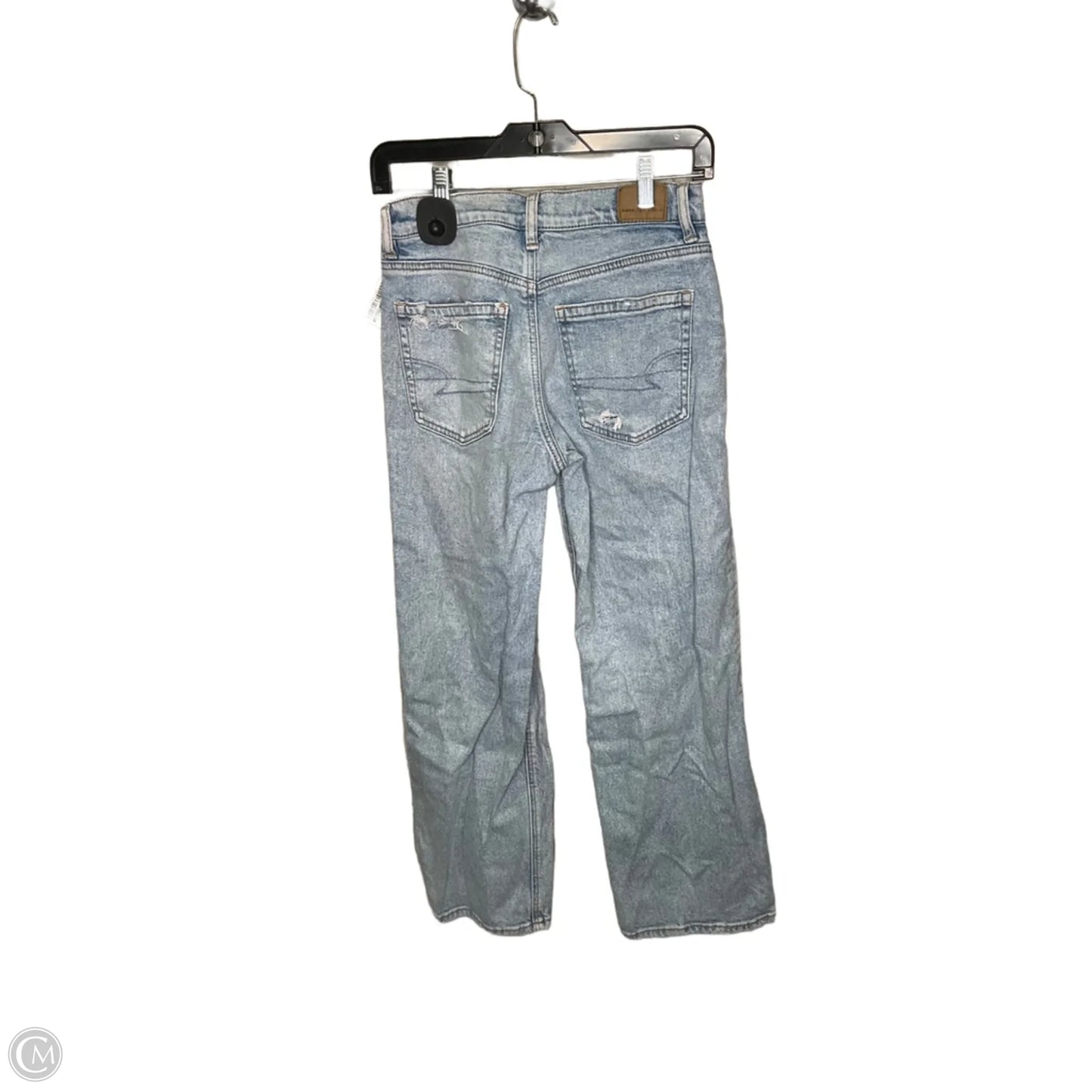 Jeans Straight By American Eagle In Blue, Size: 2